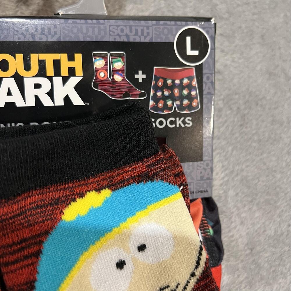 South Park Boxer Briefs Socks Set Mens Large Cartman Kyle Stan Kenny Comedy - Picture 2 of 4